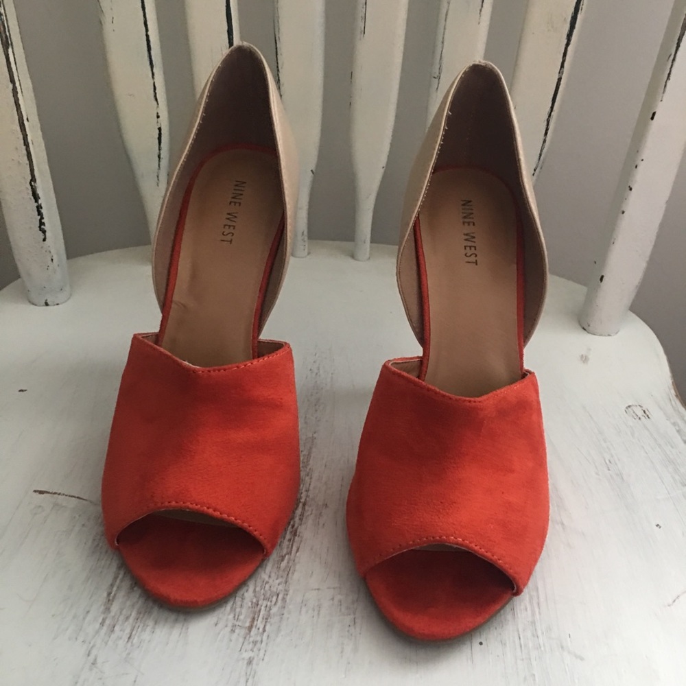 Nine West // color block heels // size 9